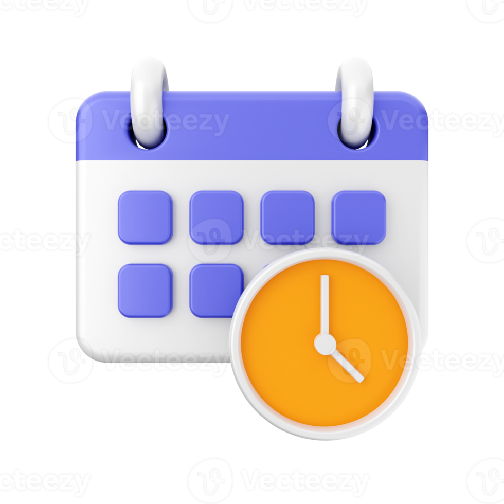 3d calendar icon illustration png