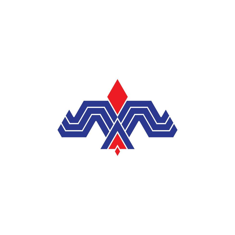 Bird wings logo vector