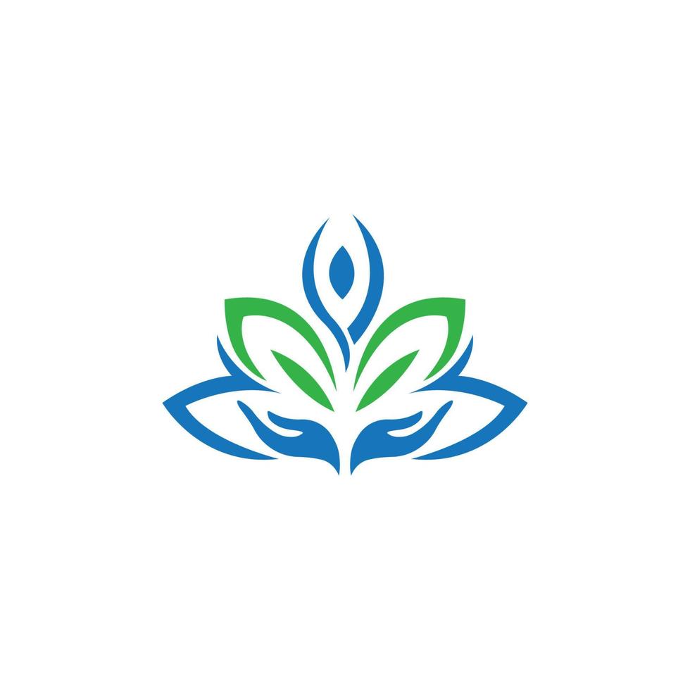 health care wellness logo template vector