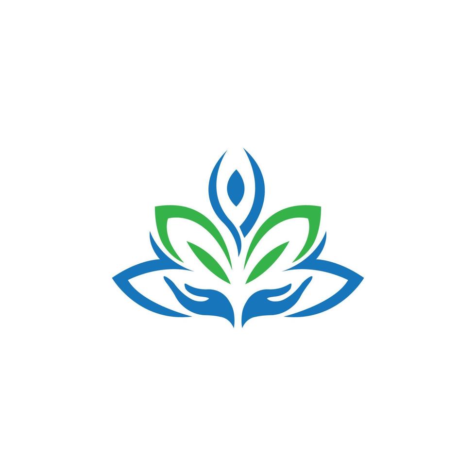 health care wellness logo template vector