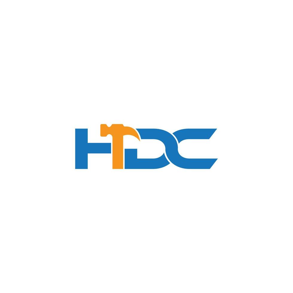 hdc real inmuebles logo vector