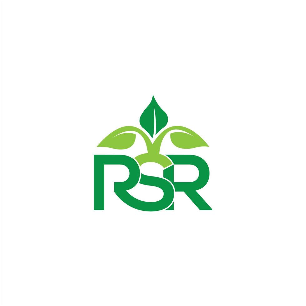 RSR agricultural Leaf Logo vector