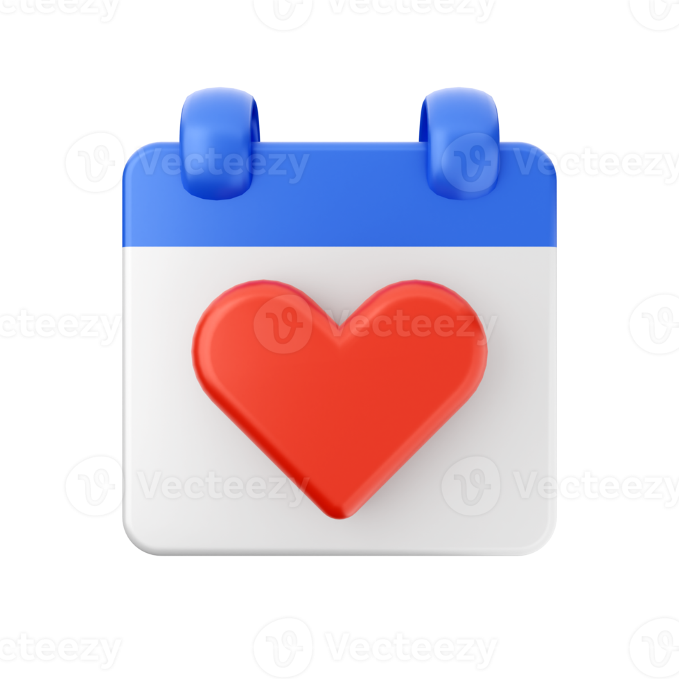 3d calendar date day schedule event icon illustration png