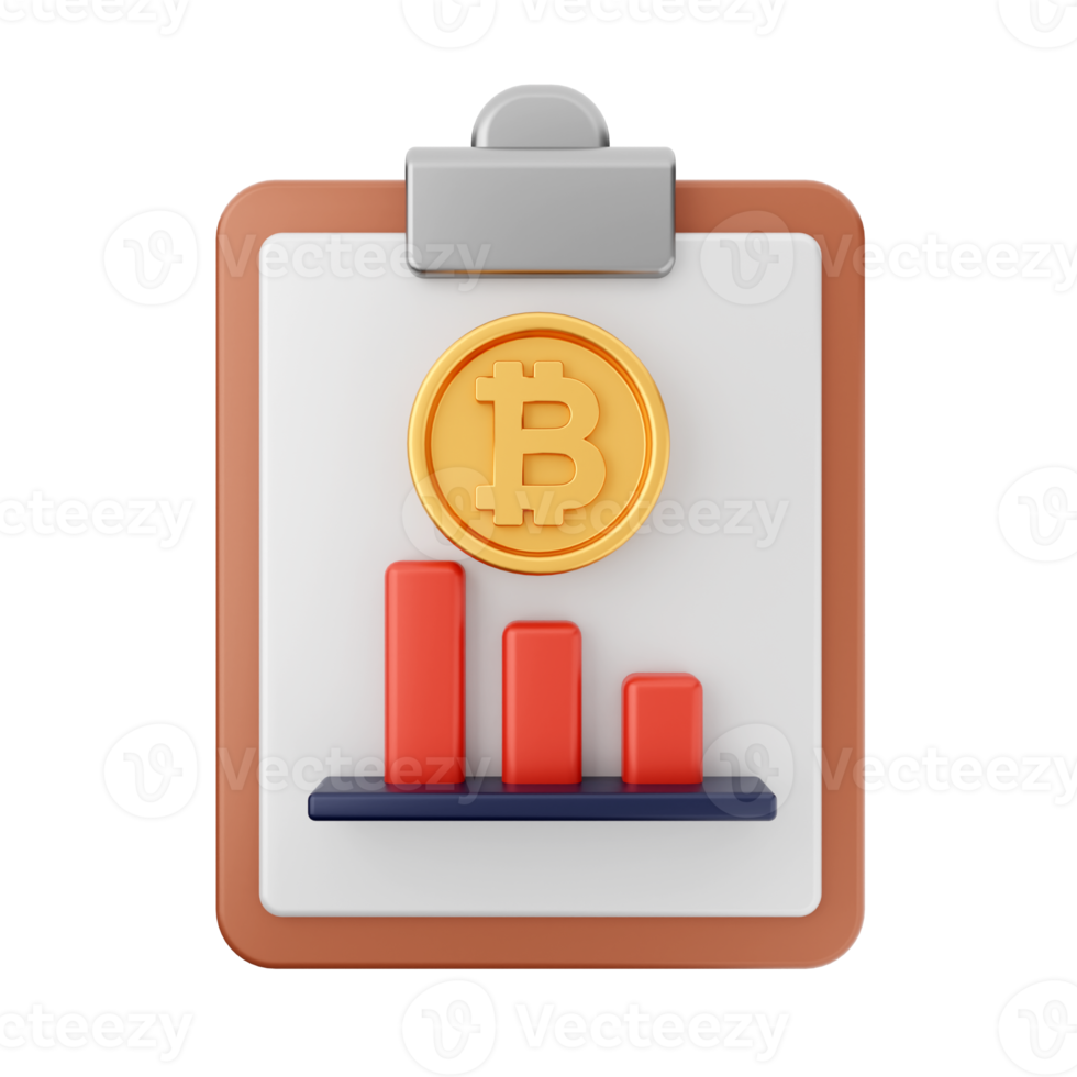 3d bitcoin cryptocurrency icon illustration png