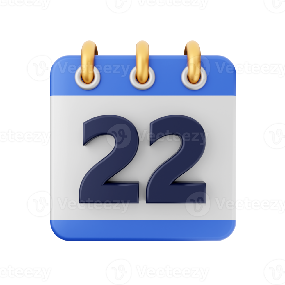 3d calendar icon illustration png