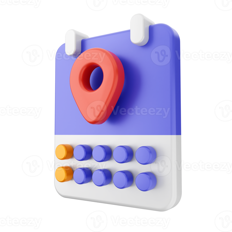 3d calendar icon illustration png