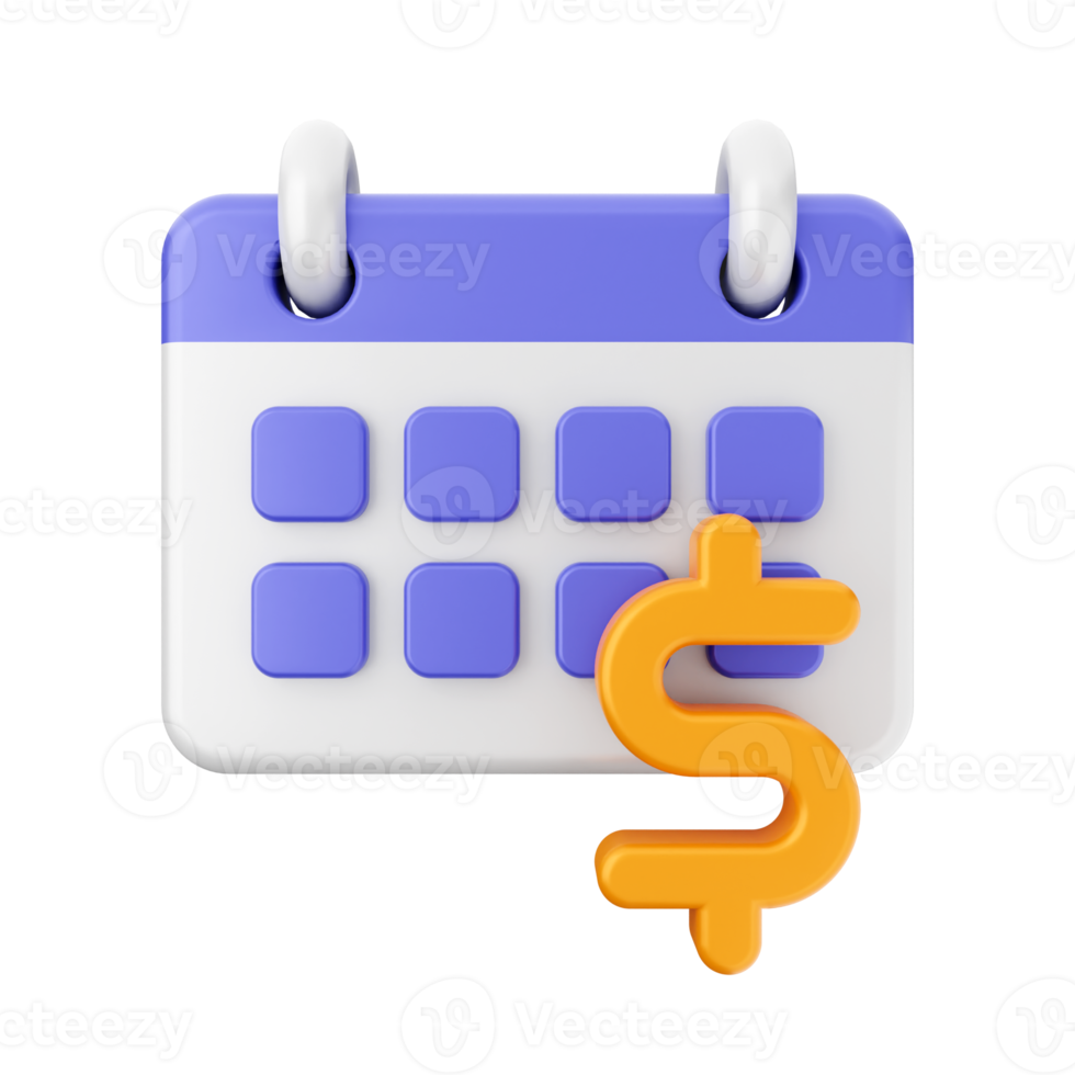 3d calendar icon illustration png