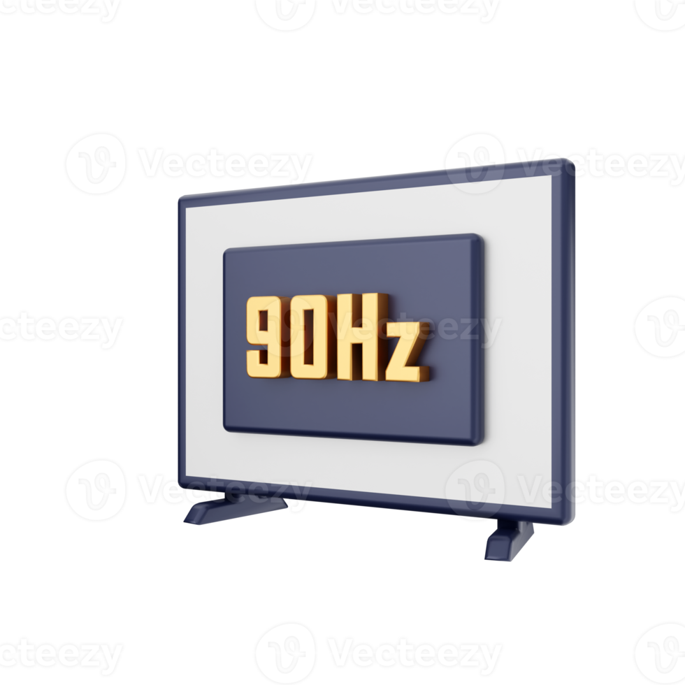 3d smart tv icon illustration png