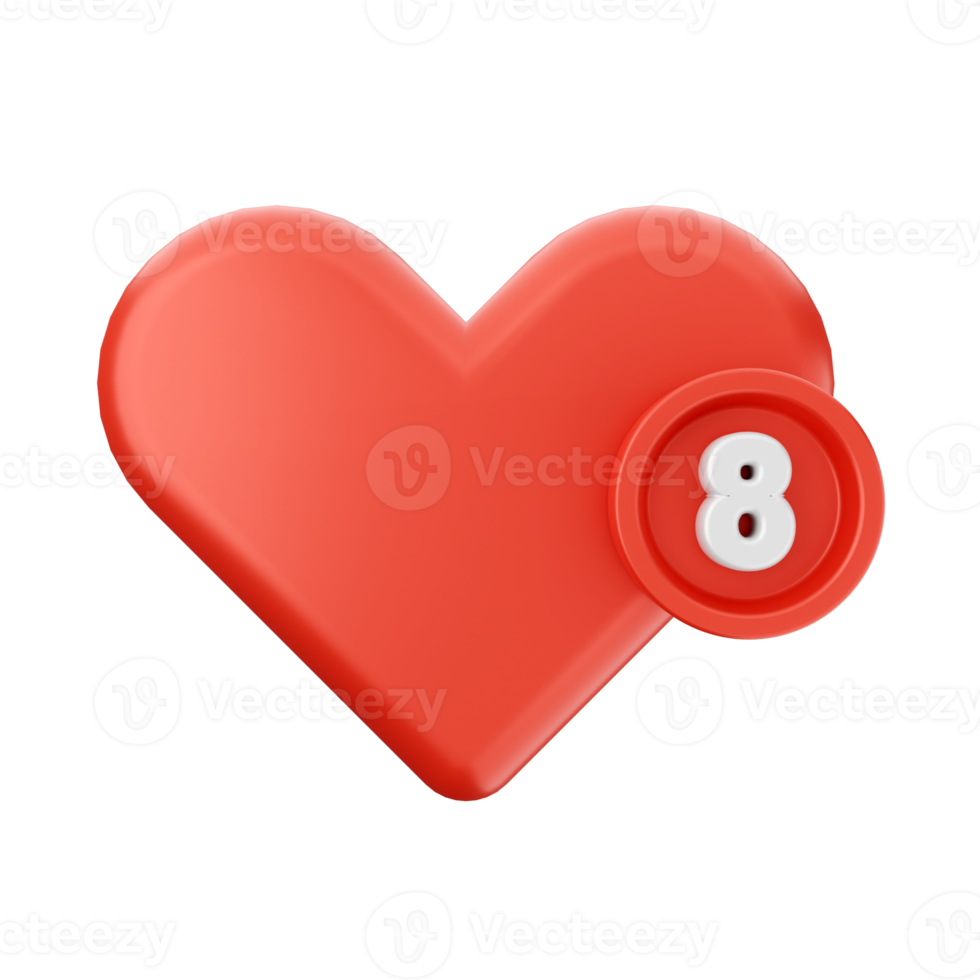 3d notification icon illustration png