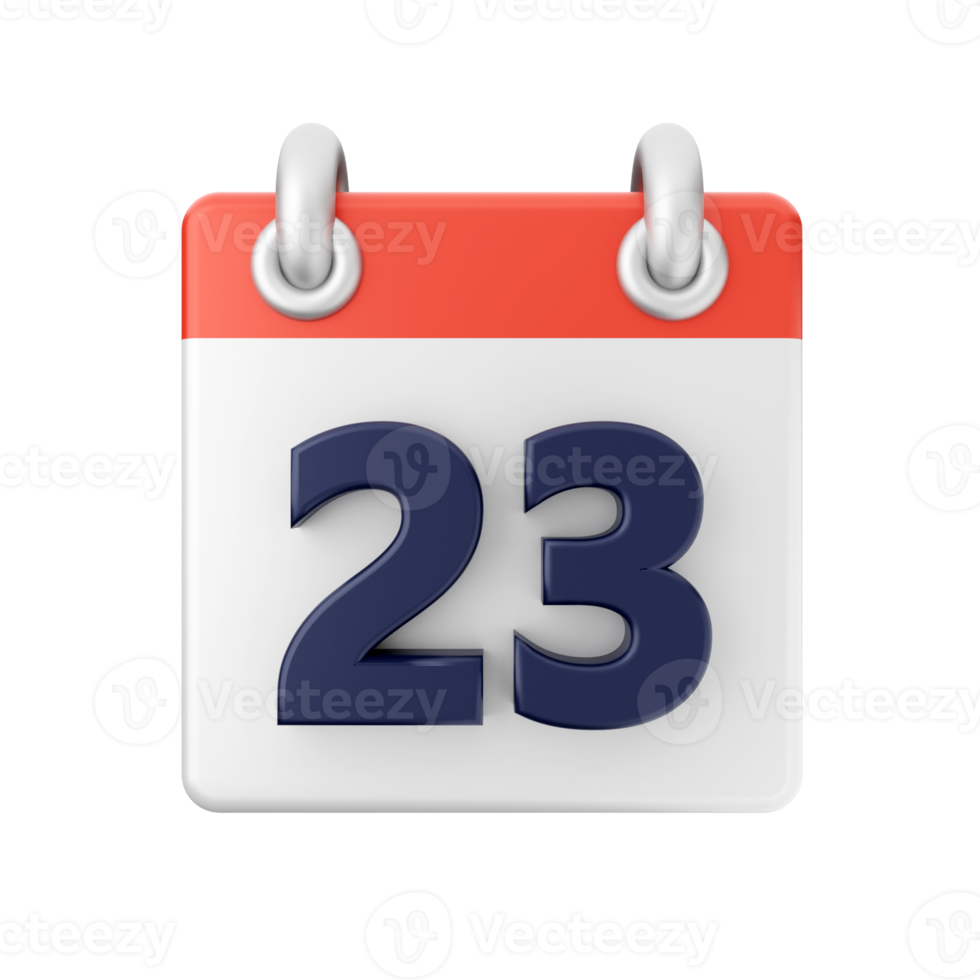 3d Kalender Datum Tag Zeitplan Veranstaltung Symbol Illustration png