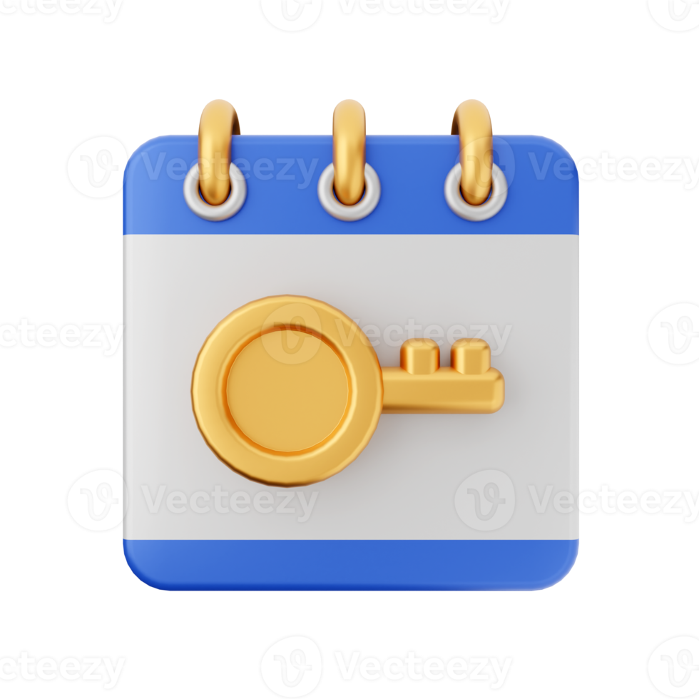 3d calendar icon illustration png