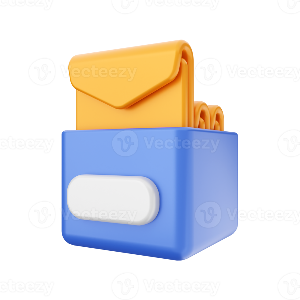 3d mail email message envelope png