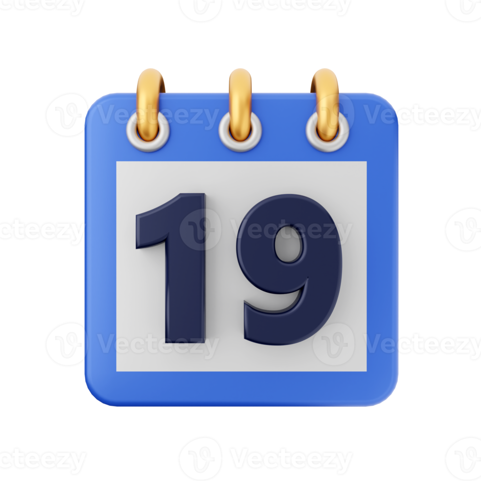 3d calendario evento Data giorno programma icona illustrazione png