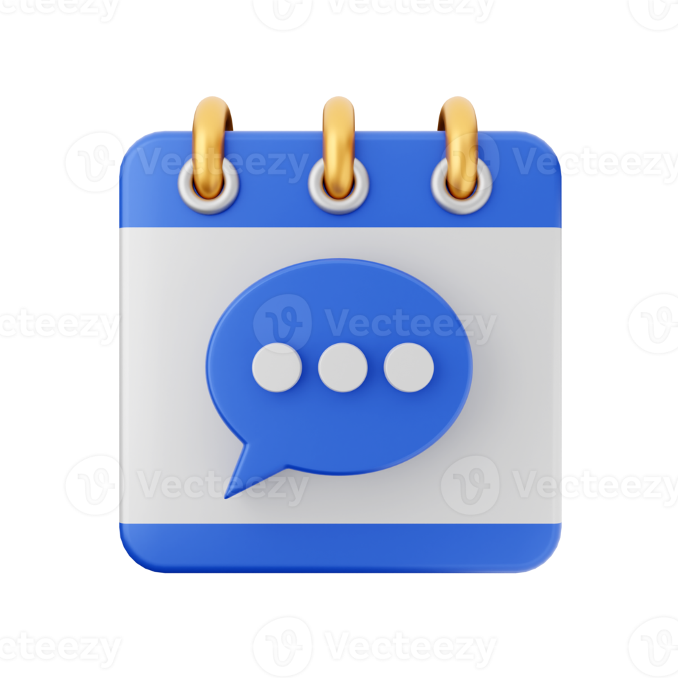 3d calendar icon illustration png