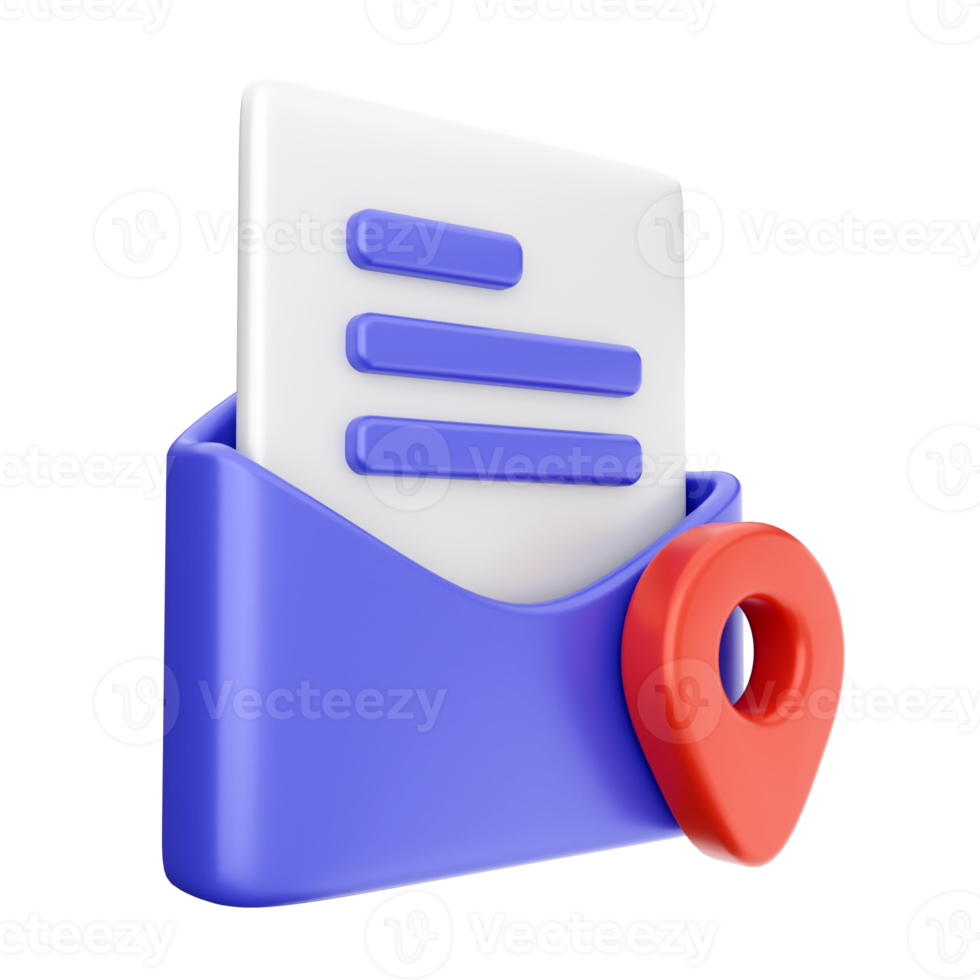 3d email courrier message enveloppe png