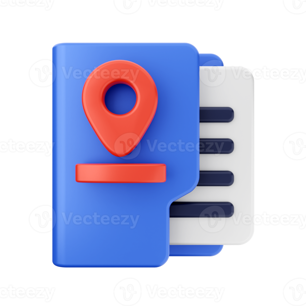 3d folder file icon illustration png