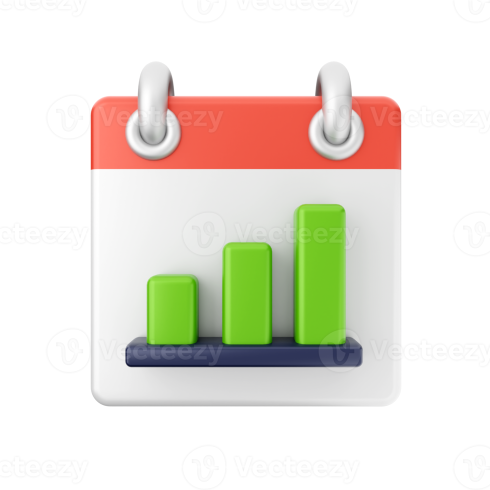 3d kalender datum dag schema evenement icoon illustratie png