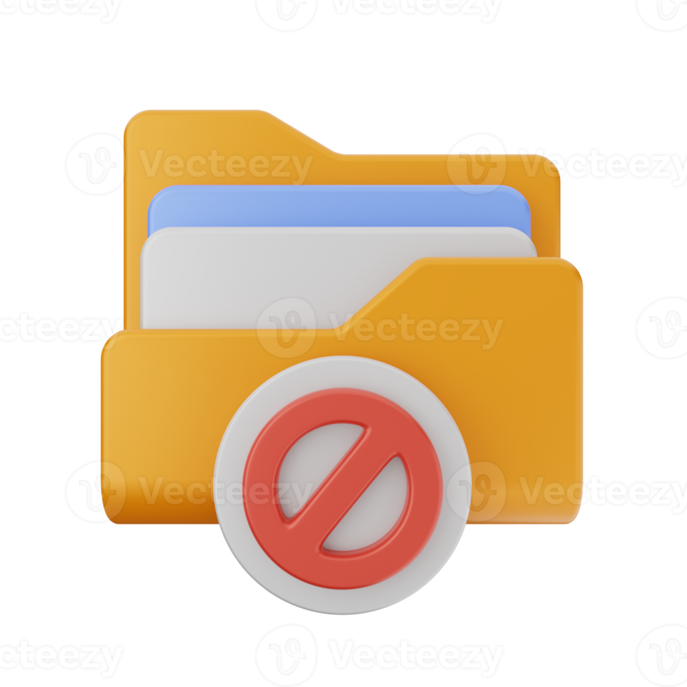 3d file folder icon illustration png