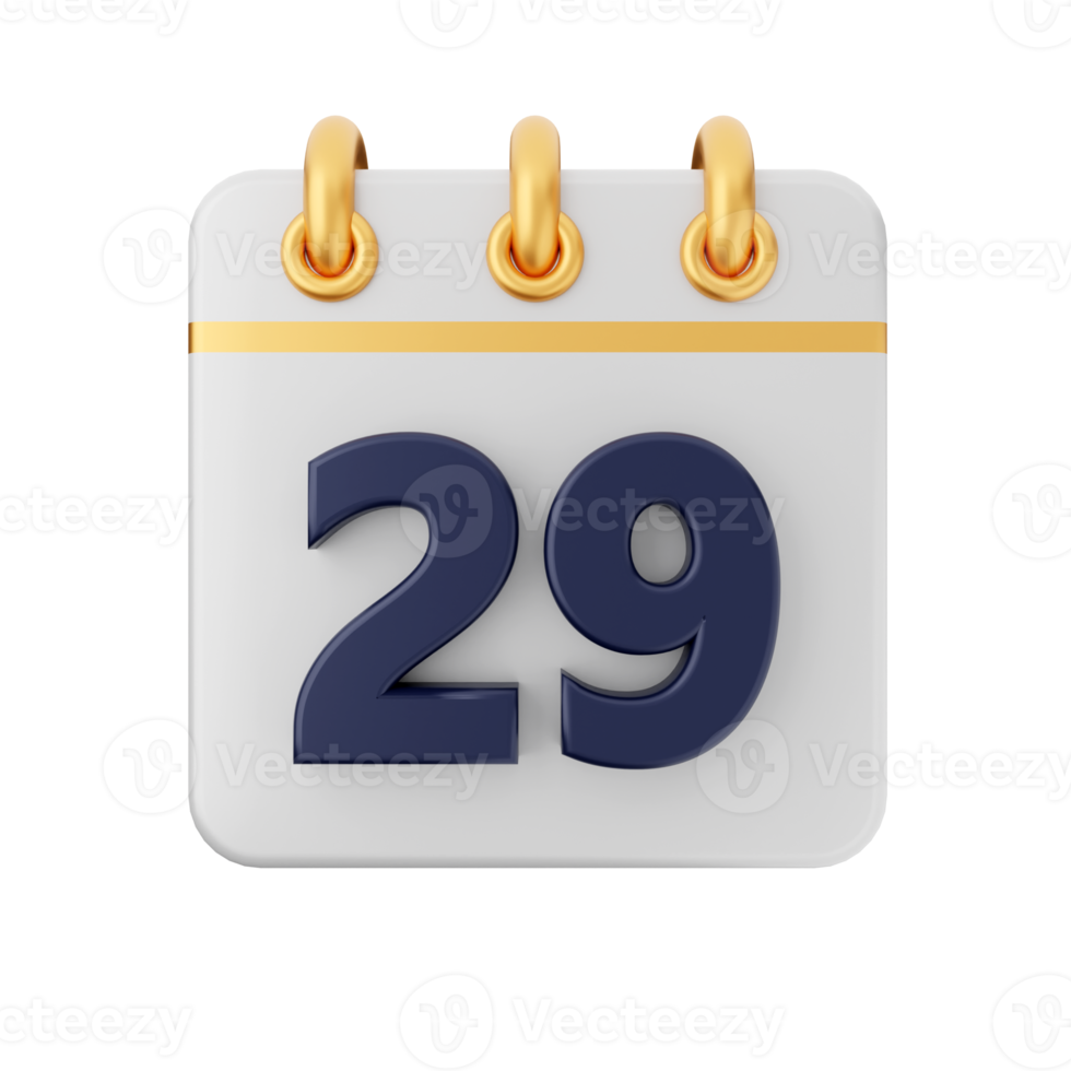 3d calendario icona illustrazione png