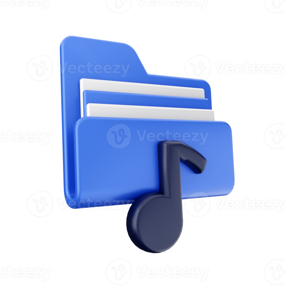 3d folder icon file illustration png