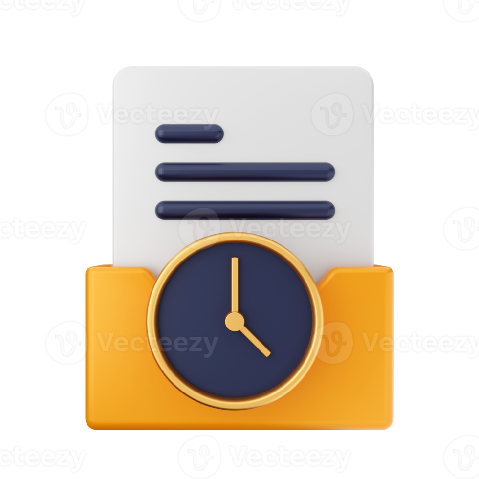 3d folder file icon illustration png