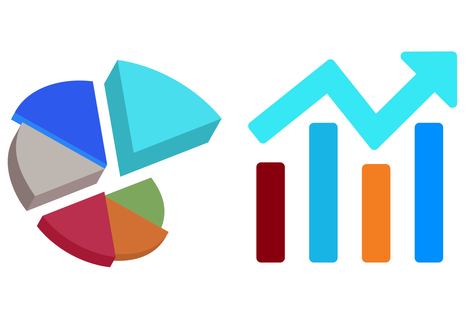Template colorful diagram and chart 22362766 PNG