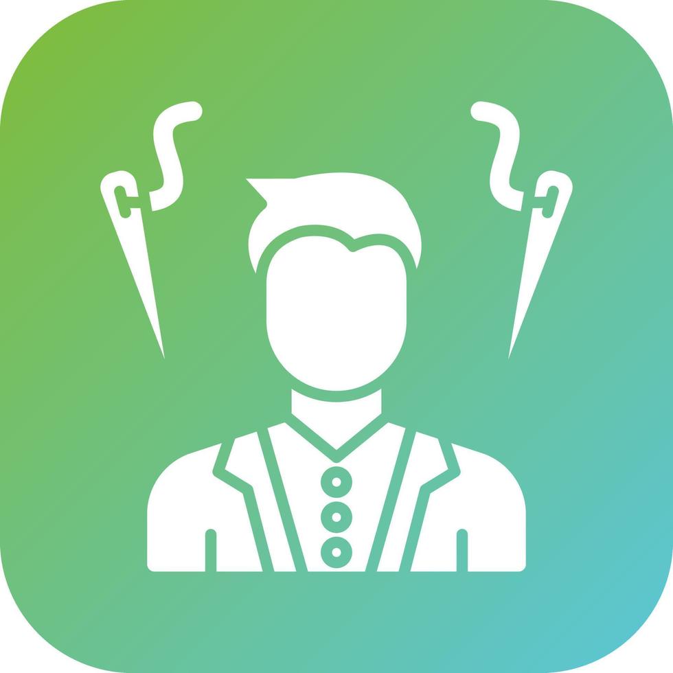 Fashion Designer Male Vector Icon Style