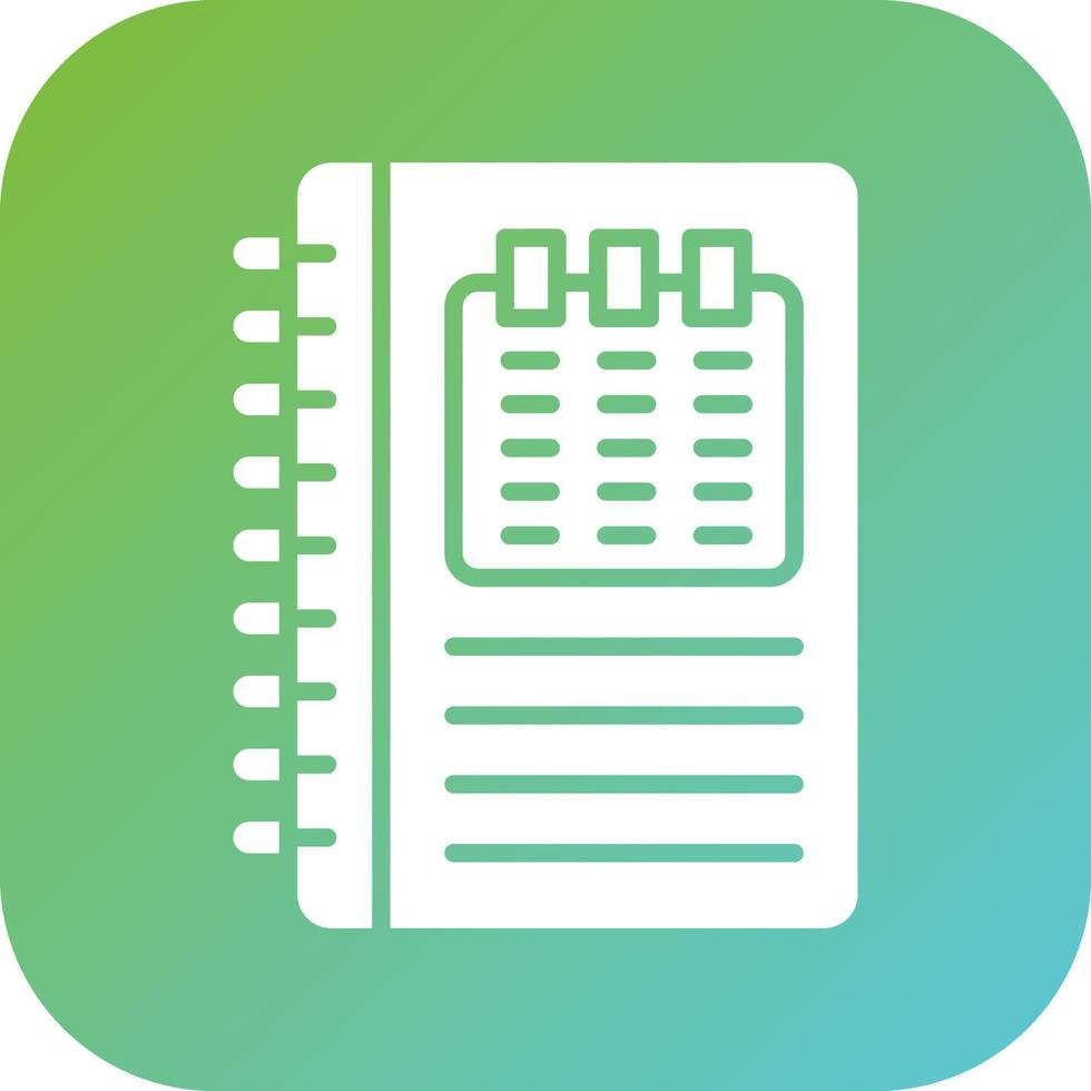 Appointment Book Vector Icon Style