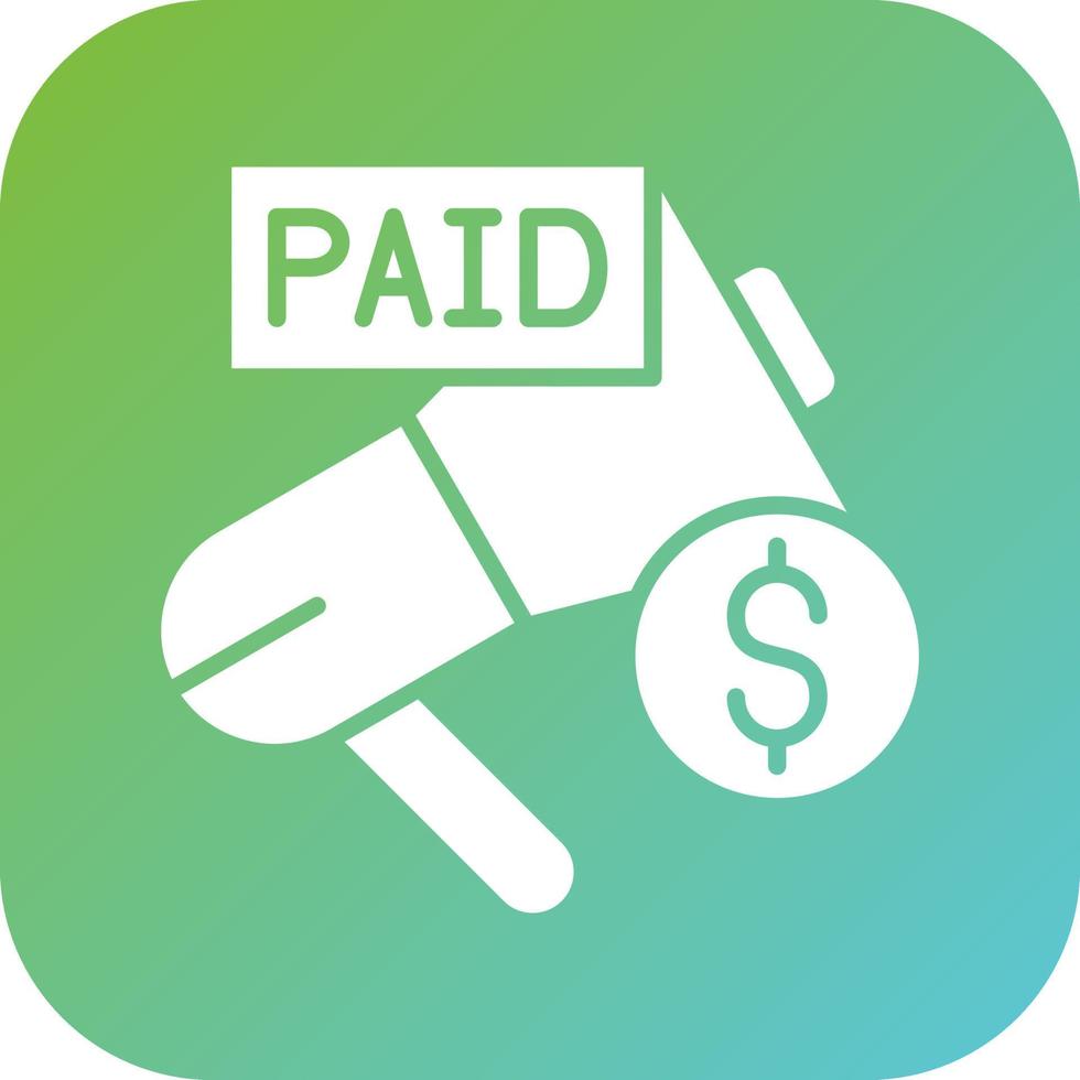 Paid Promotion Vector Icon Style