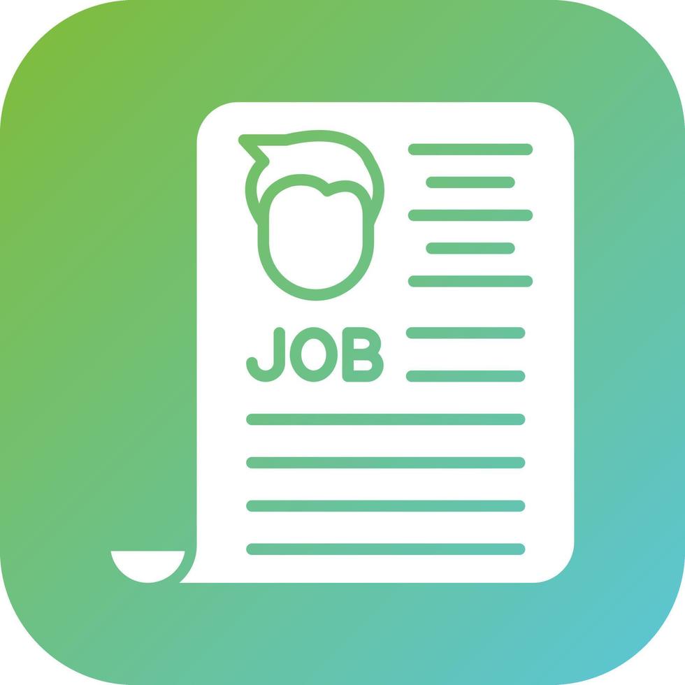 Job Ad Vector Icon Style