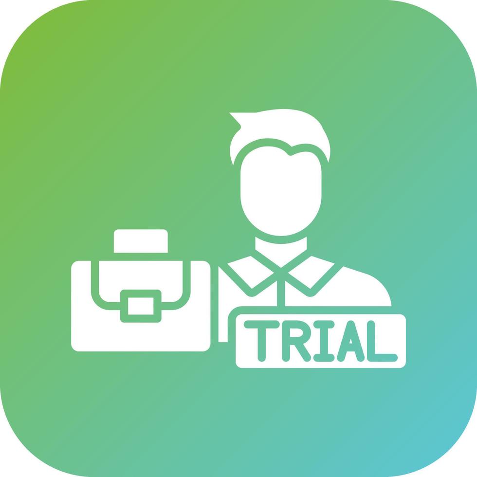 Job Trial Vector Icon Style