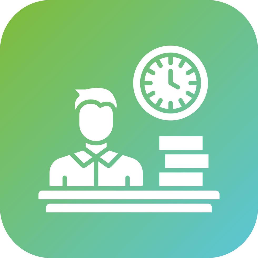 Busy Man Vector Icon Style