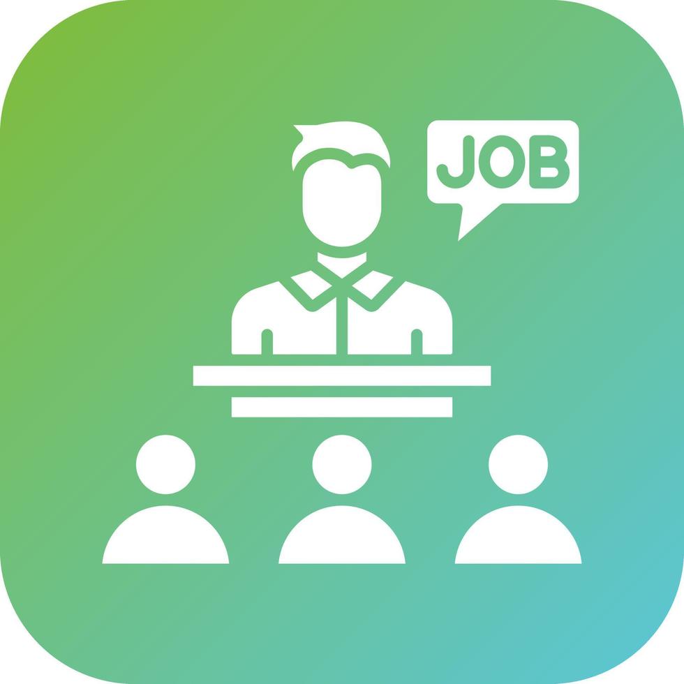 Job Fair Vector Icon Style