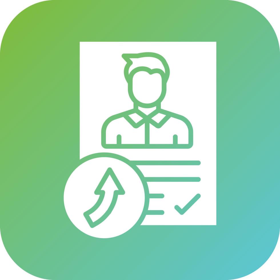 Job Reference Vector Icon Style