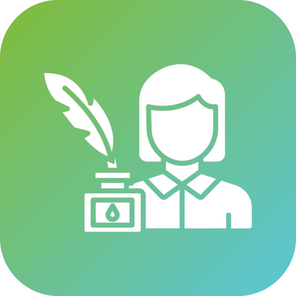 Copywriter Vector Icon Style