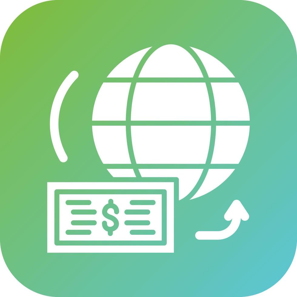 Send Money Overseas Vector Icon Style