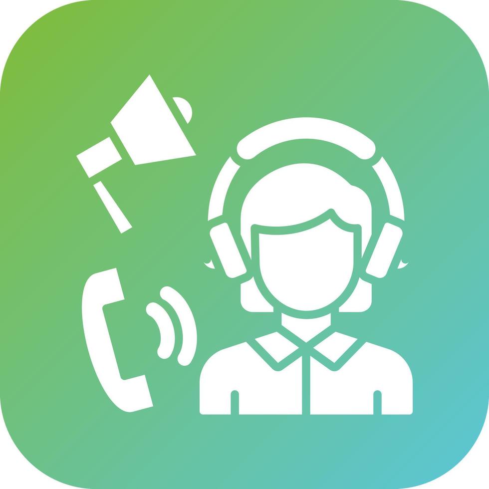 Telemarketing Vector Icon Style