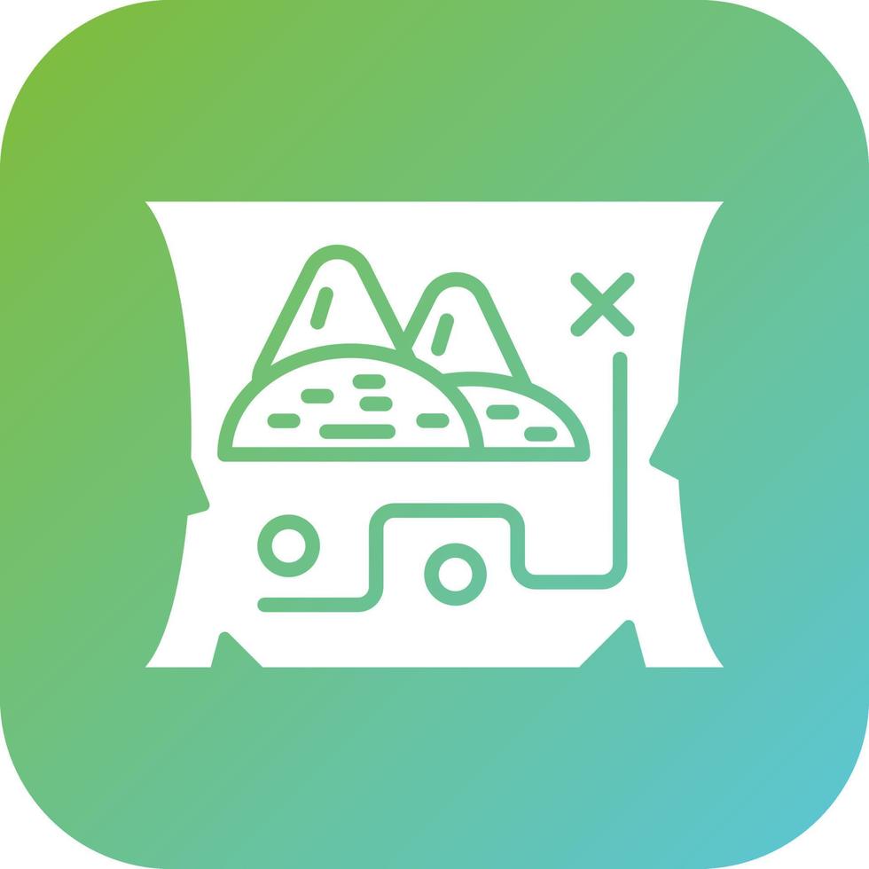 Desert Map Vector Icon Style