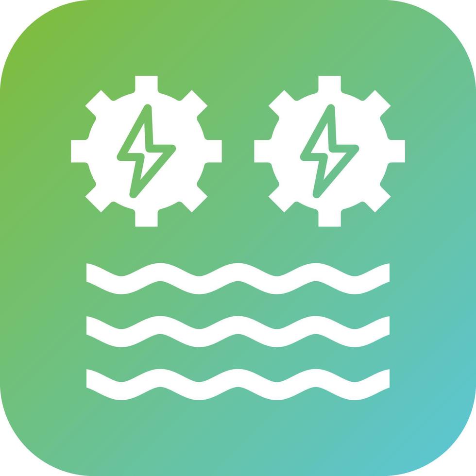 Hydro Power Vector Icon Style