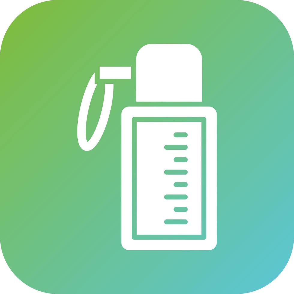 Water Flask Vector Icon Style