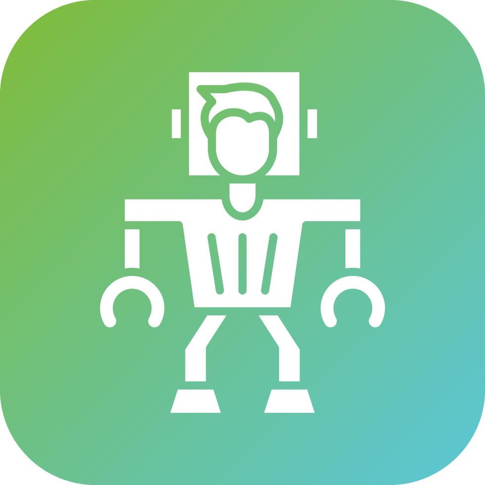 Augmenting Robot Vector Icon Style