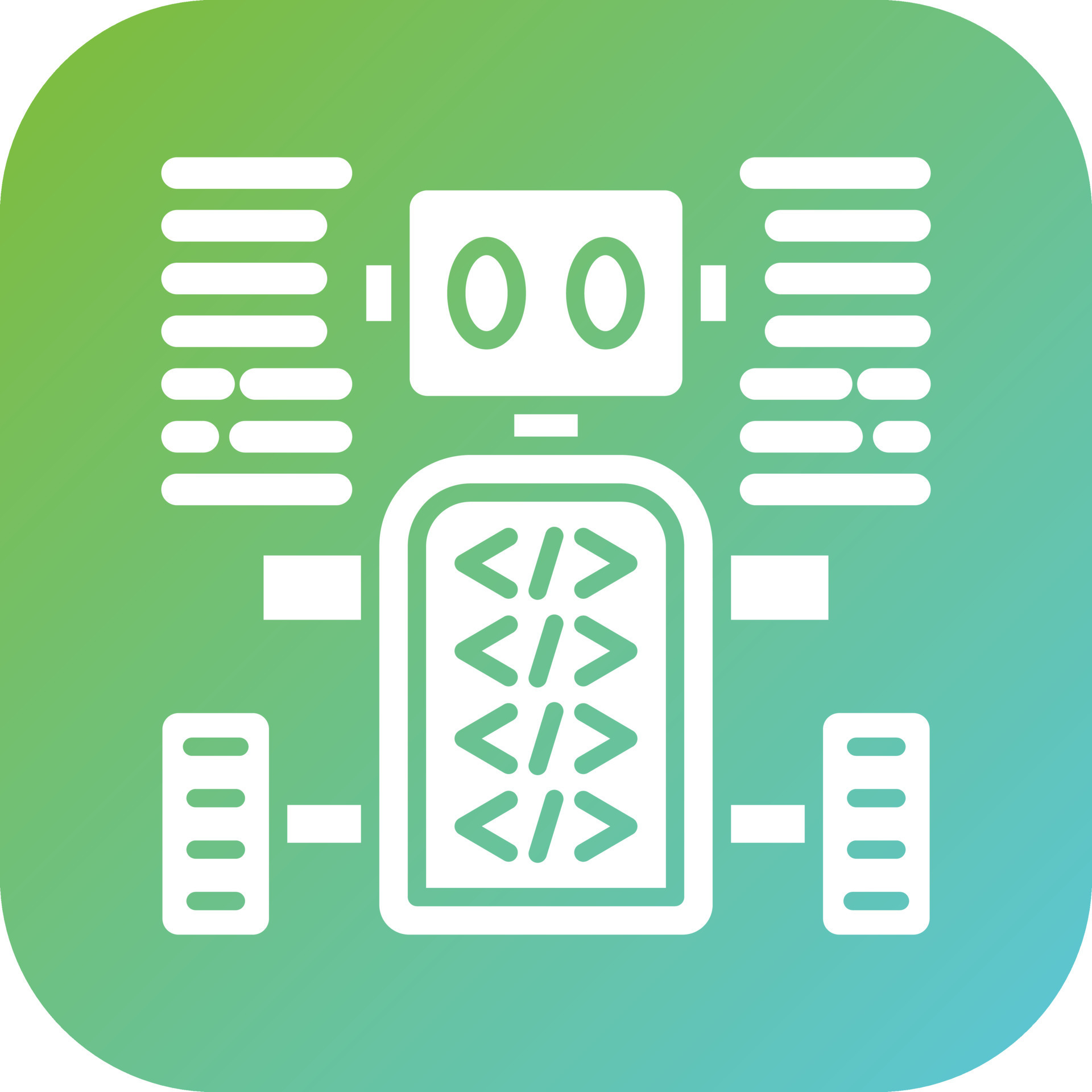 Programmed Robot Vector Icon Style 22363753 Vector Art at Vecteezy