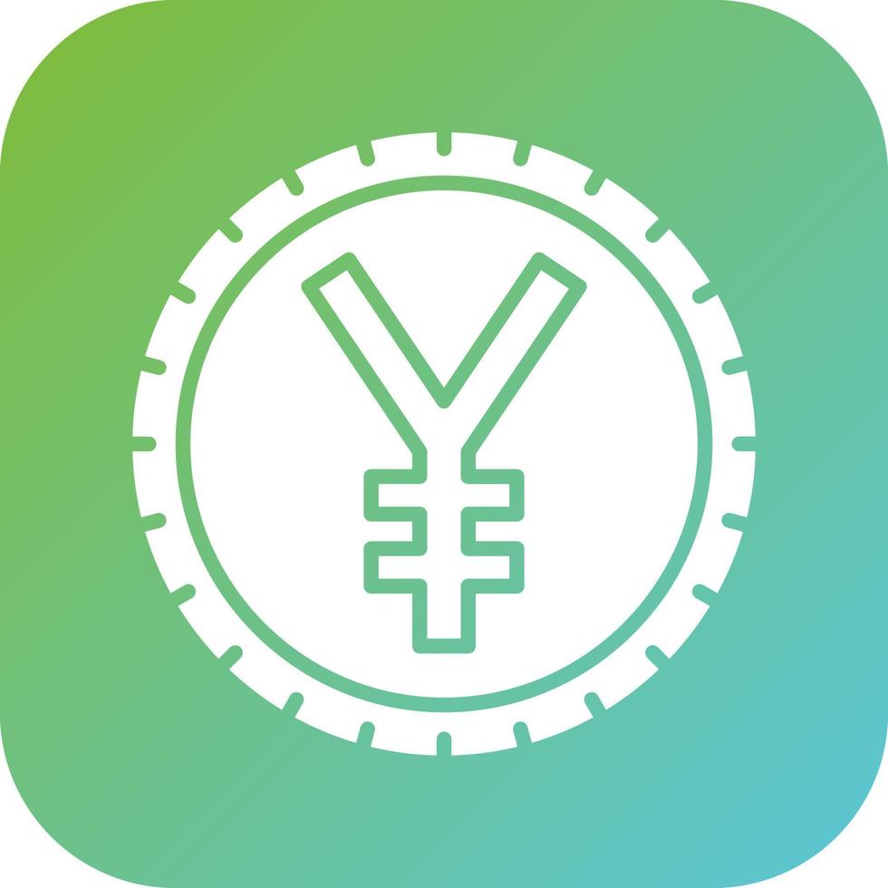 Chinese Yuan Vector Icon Style