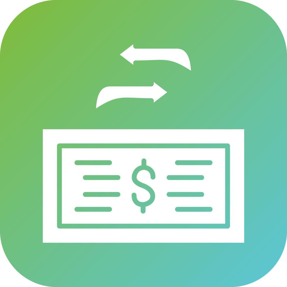 Transfer Amount Vector Icon Style