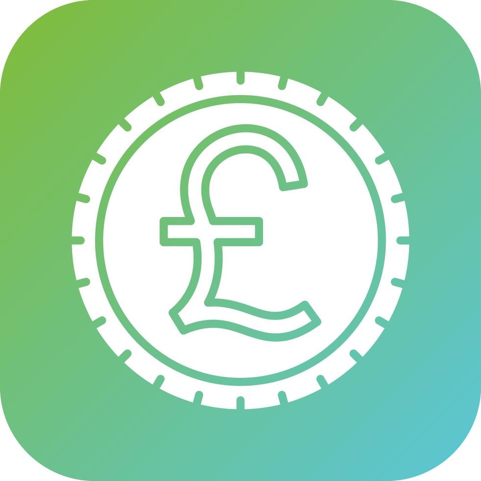 British Pound Vector Icon Style