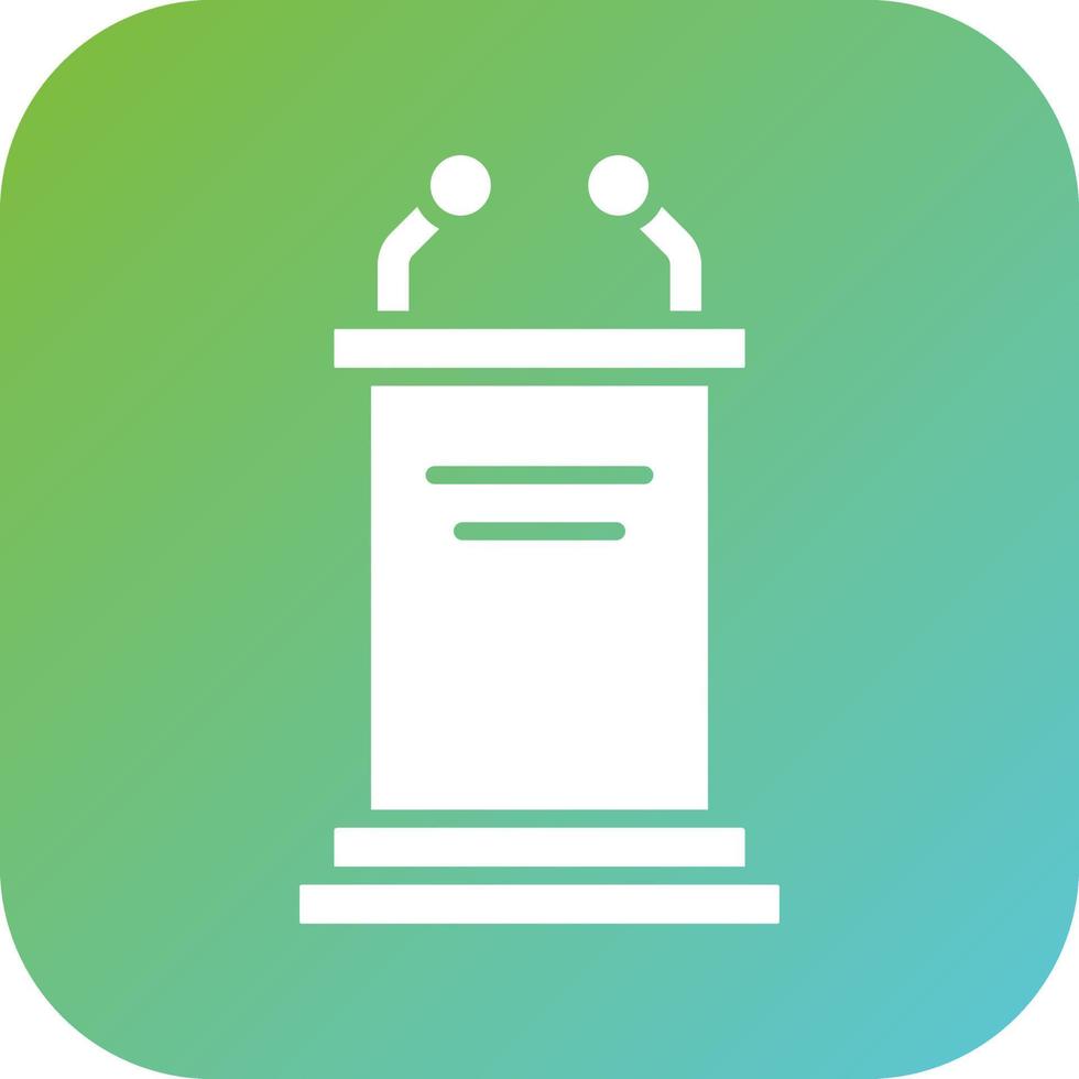 Pulpit Vector Icon Style