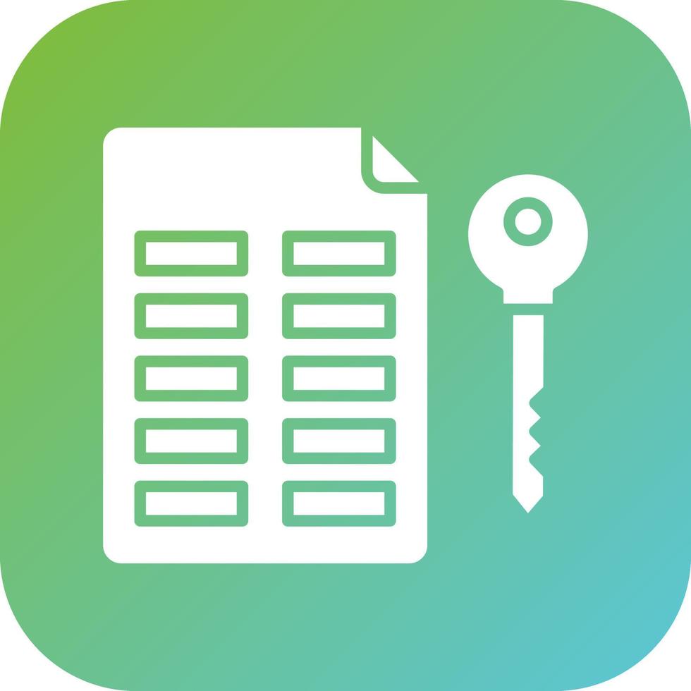 Asymmetric Keys Vector Icon Style