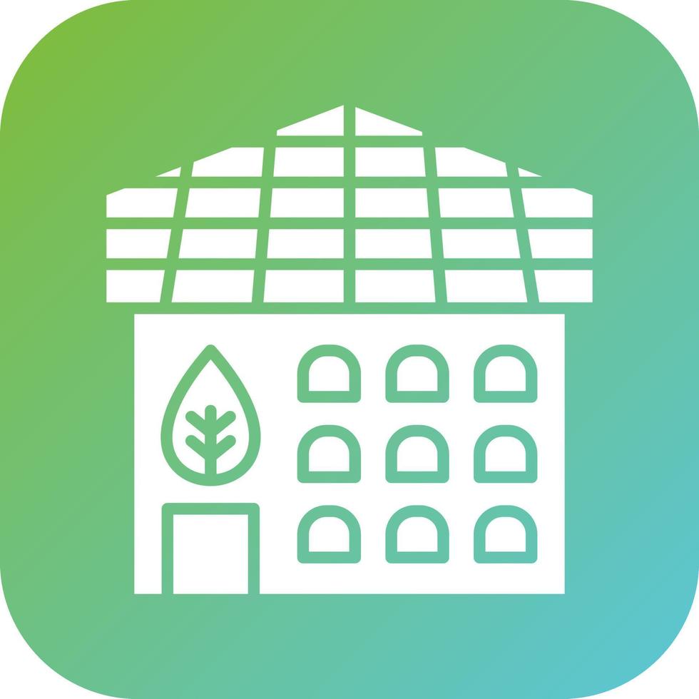 Eco Solar Home Vector Icon Style