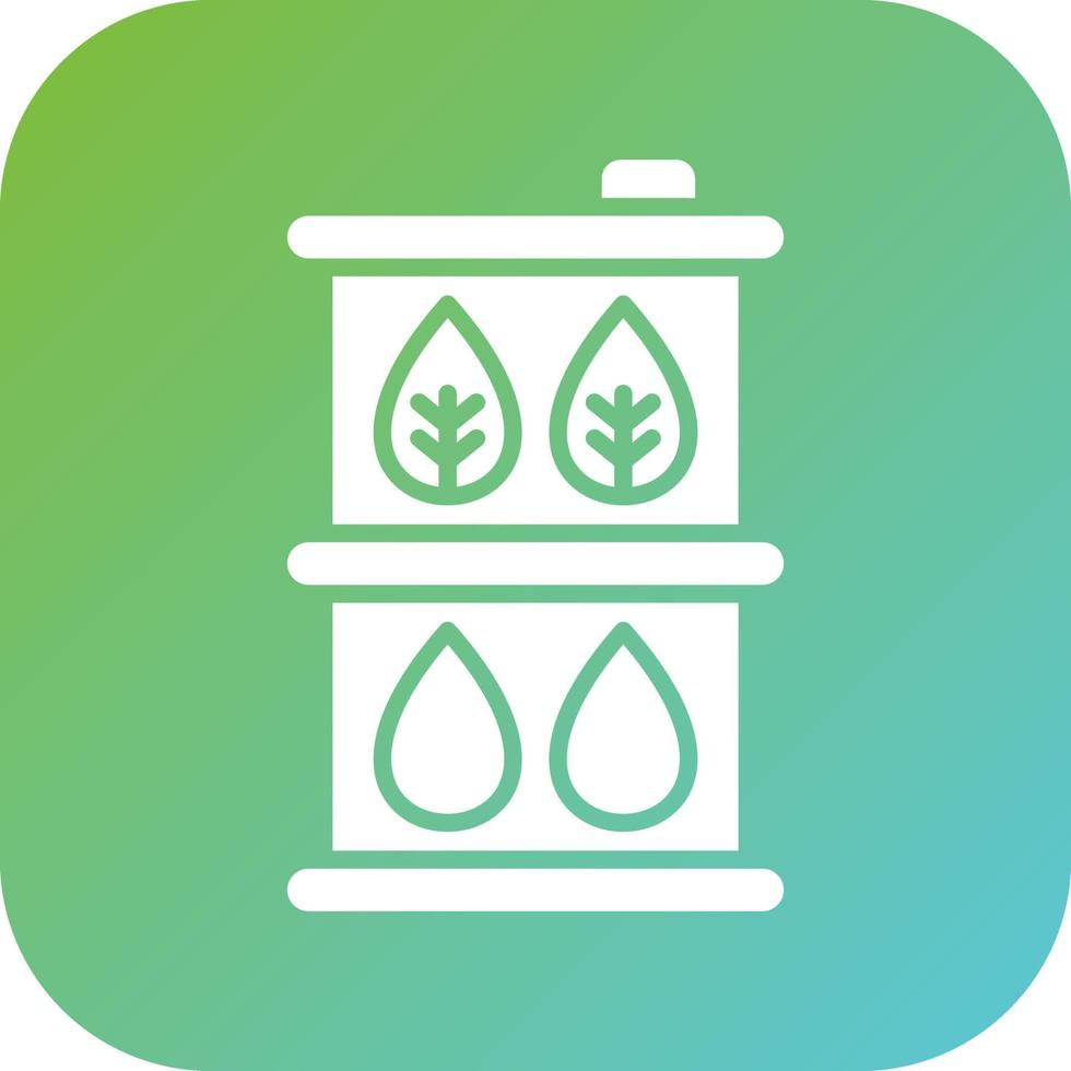 Biofuel Barrell Vector Icon Style