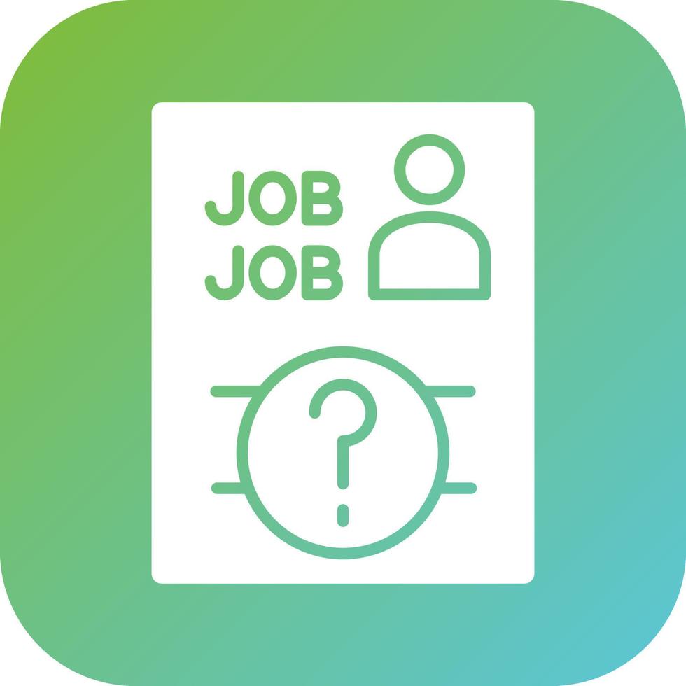 Job Vacancy Vector Icon Style